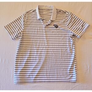 Nike Golf Tennessee Titans Dri-FIT Polo - White with Dark Grey Stripe- Men's XL